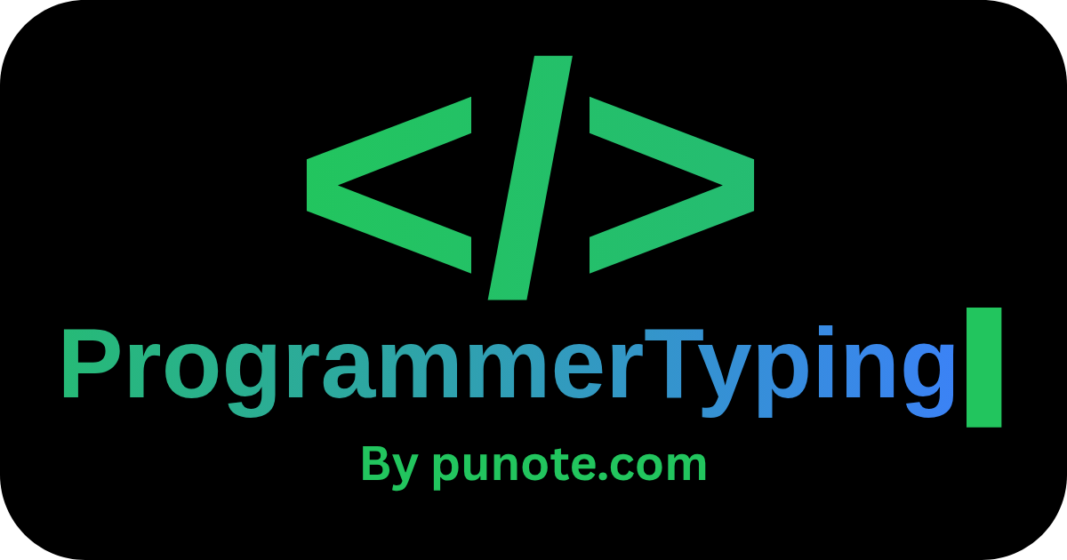 ProgrammerTyping - Master Coding by Typing Real Code Online